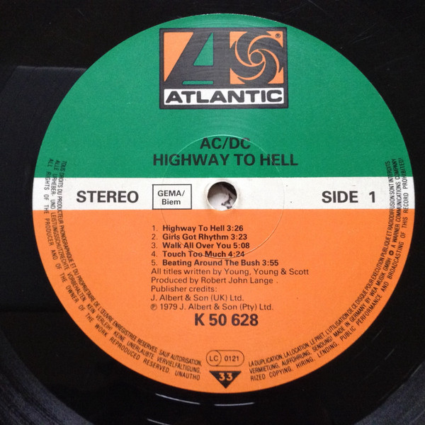 AC/DC - Highway To Hell | Atlantic (ATL 50 628) - 3 AC/DC - Highway To Hell | Atlantic (ATL 50 628) - 3