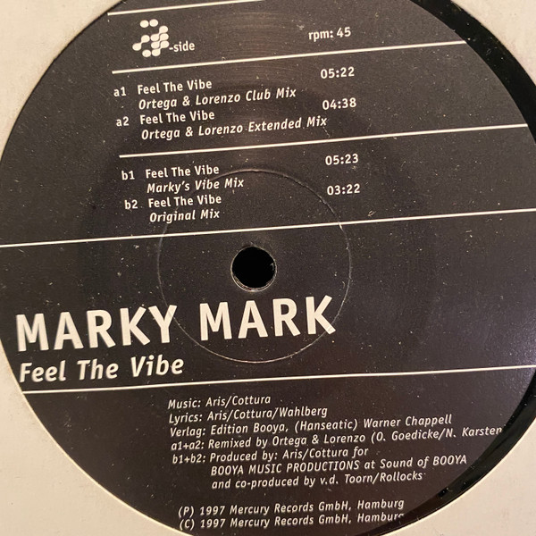 Marky Mark - Feel The Vibe | Mercury Beats (574 355-1)