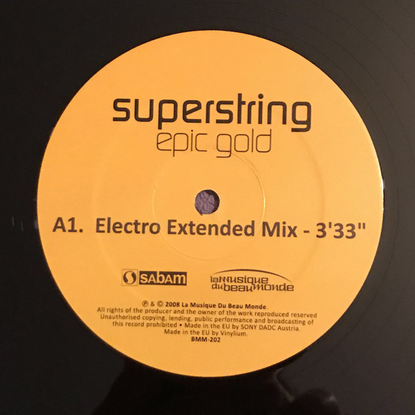 Epic Gold - Superstring | La Musique Du Beau Monde (BMM 202) - 2