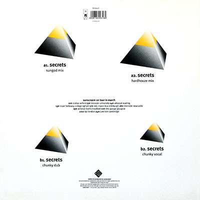 Sunscreem - Secrets | Sony Soho Square (662934 6) - 2