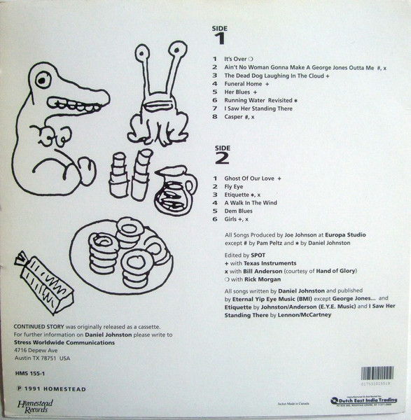 Daniel Johnston - Continued Story | Homestead Records (HMS155-1) - 2