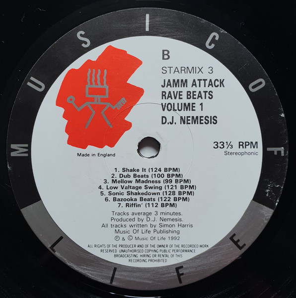 DJ Nemesis - Jamm Attakk - Rave Beats Volume One | Music Of Life (STARMIX 3) - 4 DJ Nemesis - Jamm Attakk - Rave Beats Volume One | Music Of Life (STARMIX 3) - 4