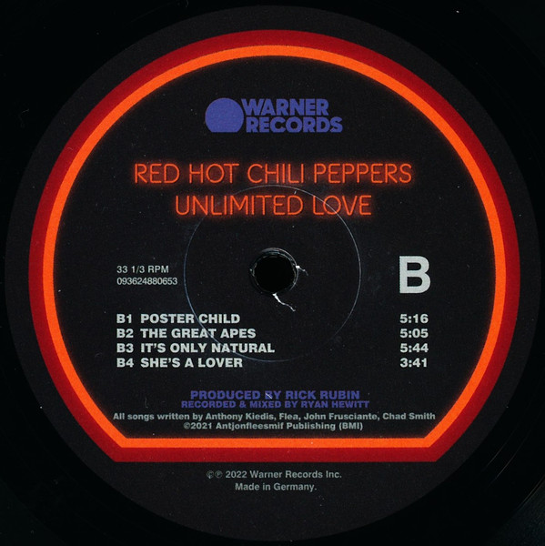 Red Hot Chili Peppers - Unlimited Love | Warner Records (093624880653) - 4