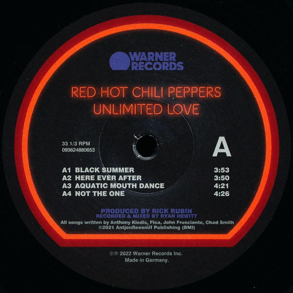 Red Hot Chili Peppers - Unlimited Love | Warner Records (093624880653) - 3