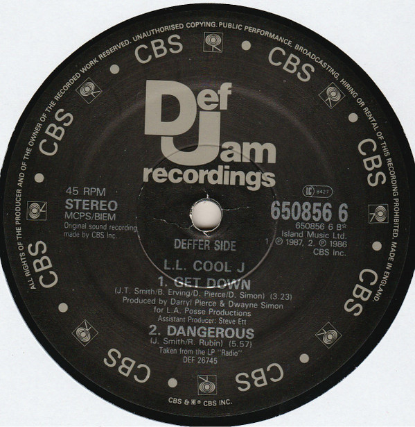 LL Cool J - I'm Bad | Def Jam Recordings (650856 6) - 2 LL Cool J - I'm Bad | Def Jam Recordings (650856 6) - 2