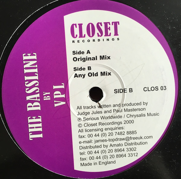 VPL - The Bassline | Closet Recordings (CLOS 03)