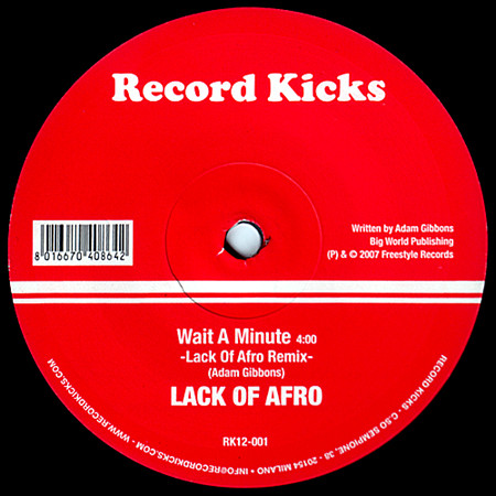The Eddie Roberts Quintet / Lack Of Afro - Giorgio’s Brother / Wait A Minute | Record Kicks (RK12-001) - 2