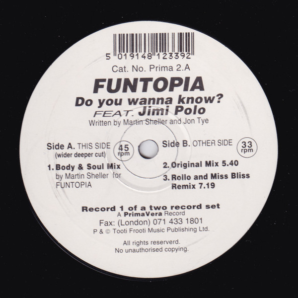 Funtopia feat. Jimi Polo - Do You Wanna Know? | PrimaVera (PRIMA 2)