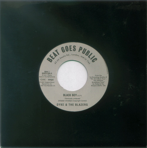 Dyke & The Blazers - Black Boy / Let A Woman Be A Woman - Let A Man Be A Man | BGP Records (BGPS 026) - main