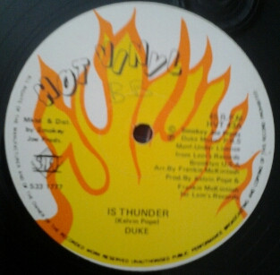 Mighty Duke - Is Thunder / Love Vibrations | Hot Vinyl (HVT 43) - main