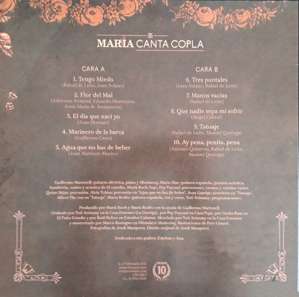 Maria Rodés - María Canta Copla | Chesapik (CPK-09LP) - 2
