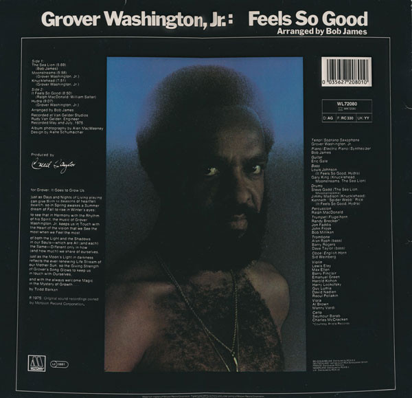 Grover Washington, Jr. - Feels So Good | Motown (WL 72080) - 2 Grover Washington, Jr. - Feels So Good | Motown (WL 72080) - 2