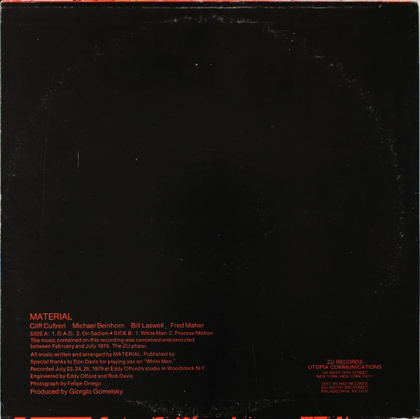 Material - Temporary Music 1 | ZÙ Records (ZÙ-EP-100) - 2