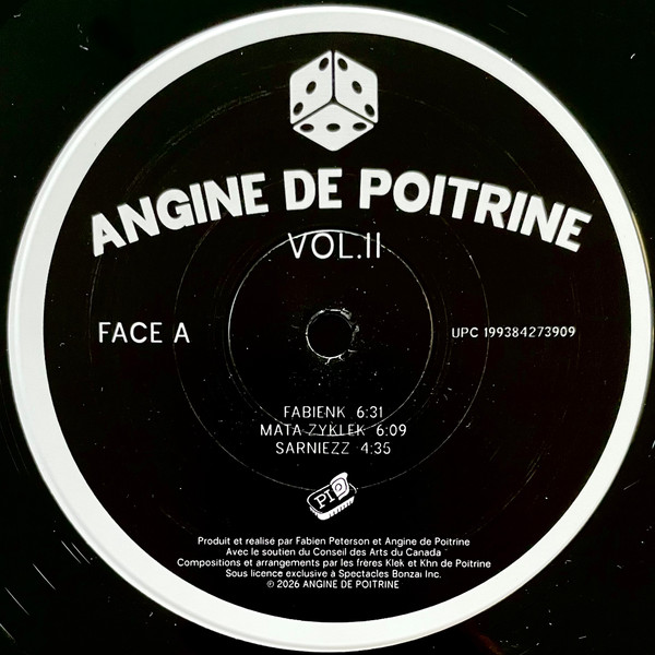 Angine De Poitrine - Vol. 2 (Édition limitée - Premier pressage) [Vinyl] | Spectacles Bonzaï (AP-02) - 3