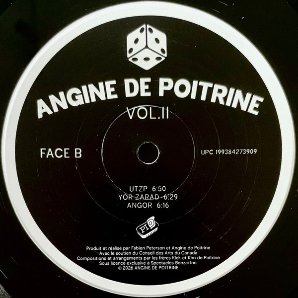 Angine De Poitrine - Vol. 2 (Édition limitée - Premier pressage) [Vinyl] | Spectacles Bonzaï (AP-02) - 4