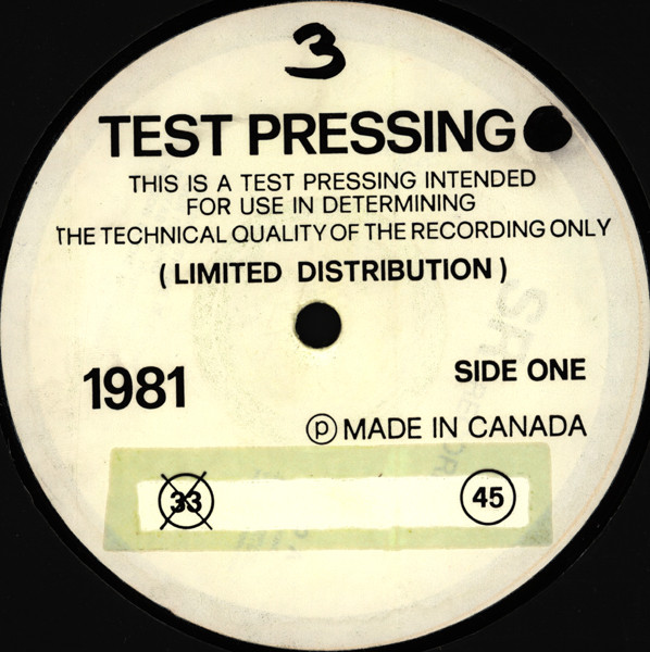 Various - Test Pressing 3 | Sr Records (SR 3303)