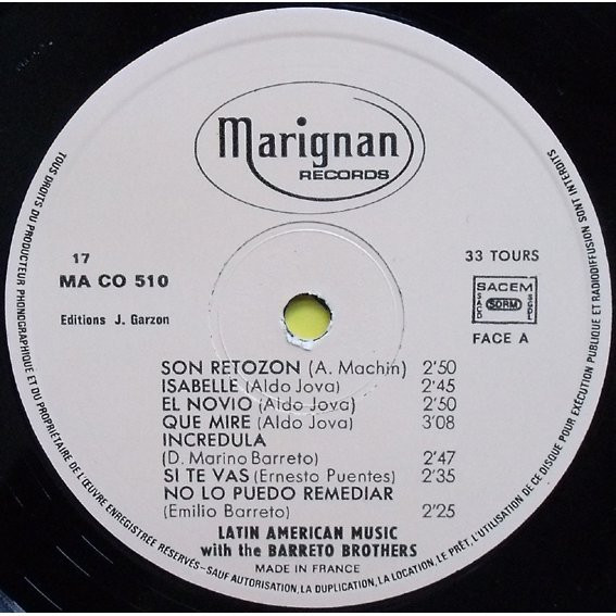 The Barreto Brothers - Latin American Music | Marignan (MA CO 510) - 3