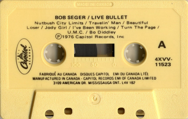 Bob Seger And The Silver Bullet Band - Live Bullet [Cassette] | Capitol Records (4XVV-11523) - 3