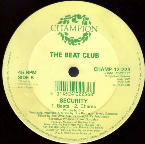 The Beat Club - Security | Champion (CHAMP 12-223) - 4