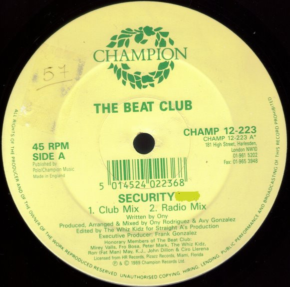 The Beat Club - Security | Champion (CHAMP 12-223) - 3