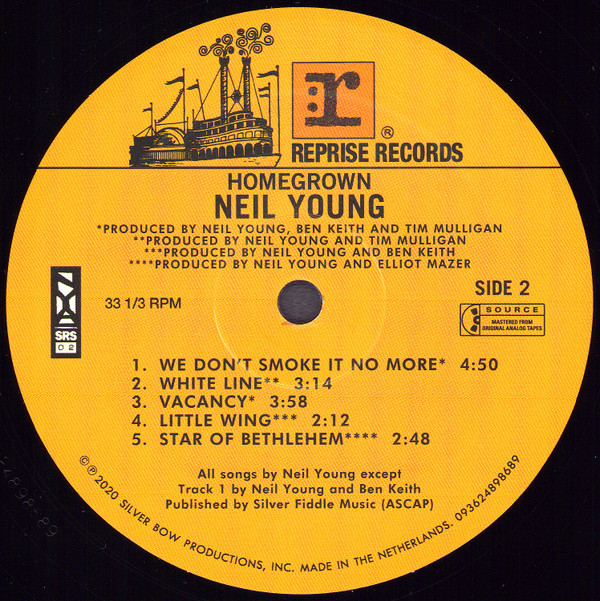 Neil Young - Homegrown | Reprise Records (093624893639) - 3 Neil Young - Homegrown | Reprise Records (093624893639) - 3