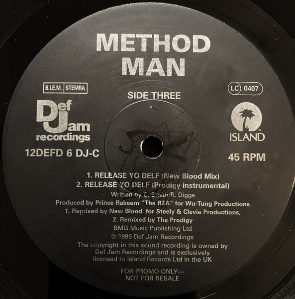 Method Man - Release Yo' Delf (Exclusive U.K. Mixes) | Island Records (12 DEFD 6 DJ) - 4