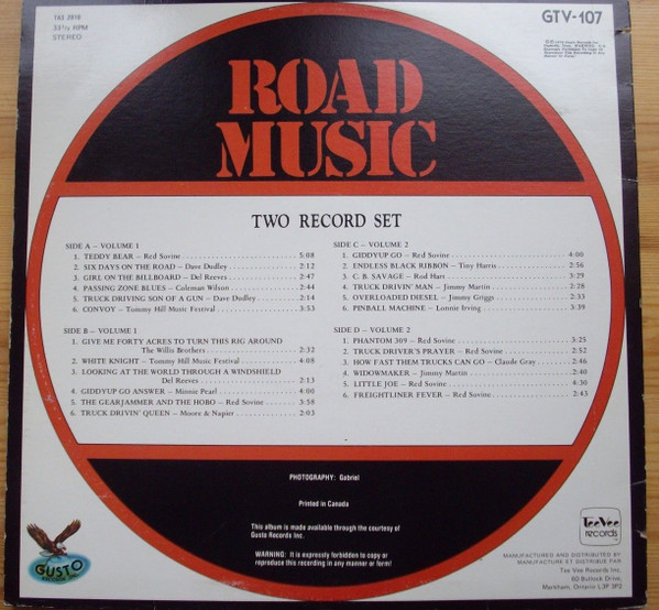 Various - Road Music | Tee Vee Records (TA3 2010)