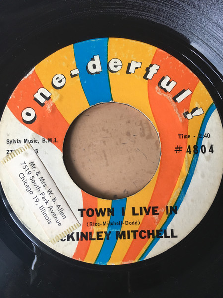 McKinley Mitchell - The Town I Live In / No Love (Like My Love) | One-Derful (#4804)