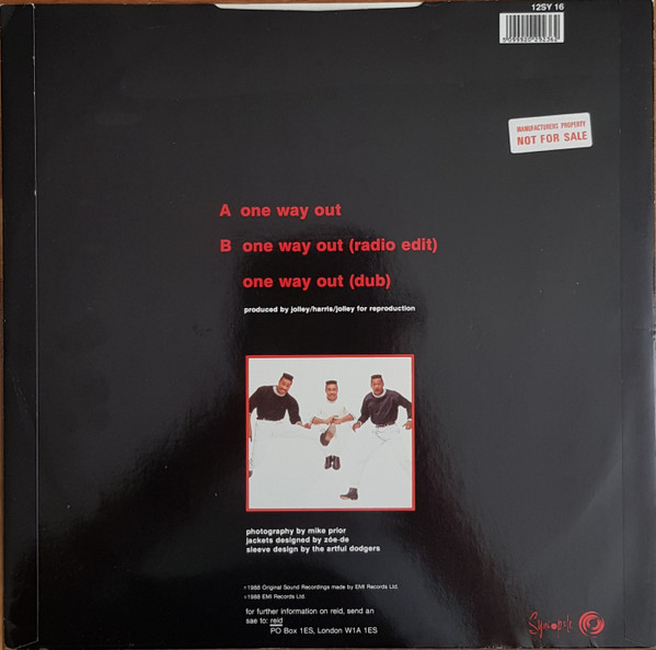 Reid - One Way Out | Syncopate (12SY 16) - 2