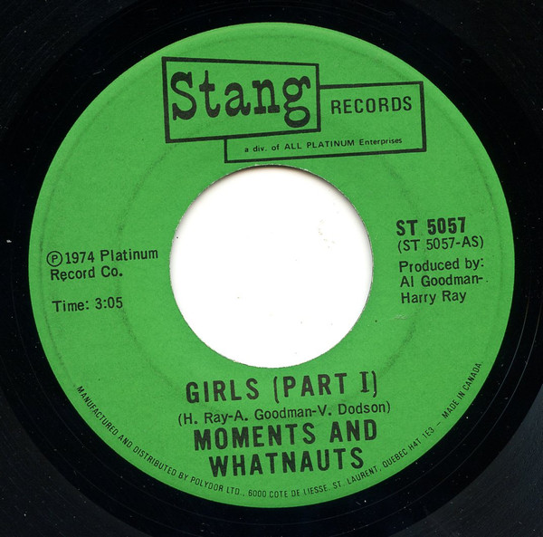 The Moments And The Whatnauts - Girls | Stang Records (ST 5057)