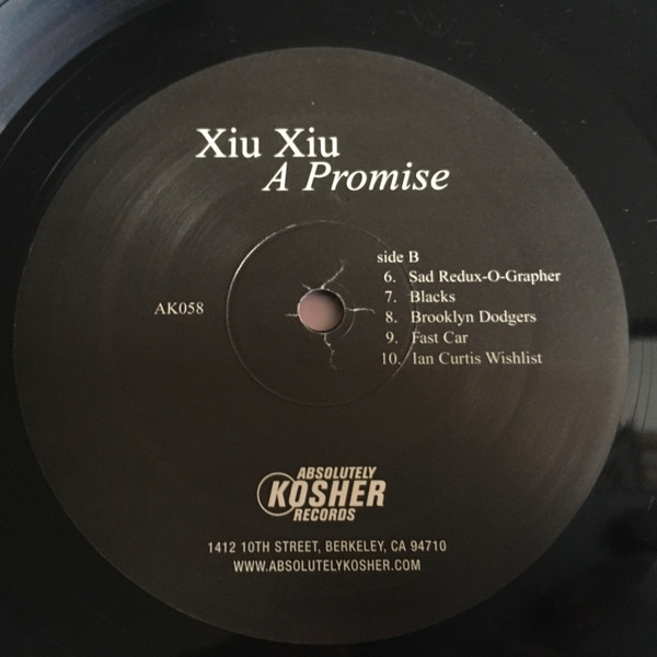 Xiu Xiu - A Promise | Absolutely Kosher Records (AK058) - 4