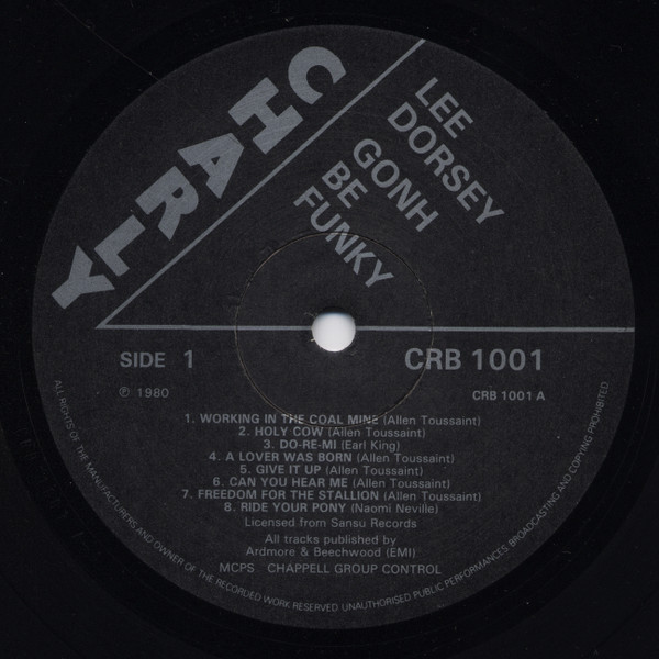 Lee Dorsey - Gonh Be Funky | Charly R&B (CRB 1001) - 3