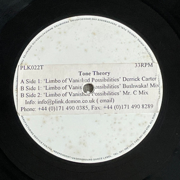 Tone Theory - Limbo Of Vanished Possibilities | Plink Plonk (Plk022) - main Tone Theory - Limbo Of Vanished Possibilities | Plink Plonk (Plk022) - main