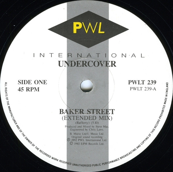Undercover - Baker Street | PWL International (PWLT 239) - 3