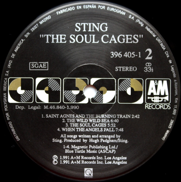 Sting - The Soul Cages | A&M Records (396 405-1) - 4