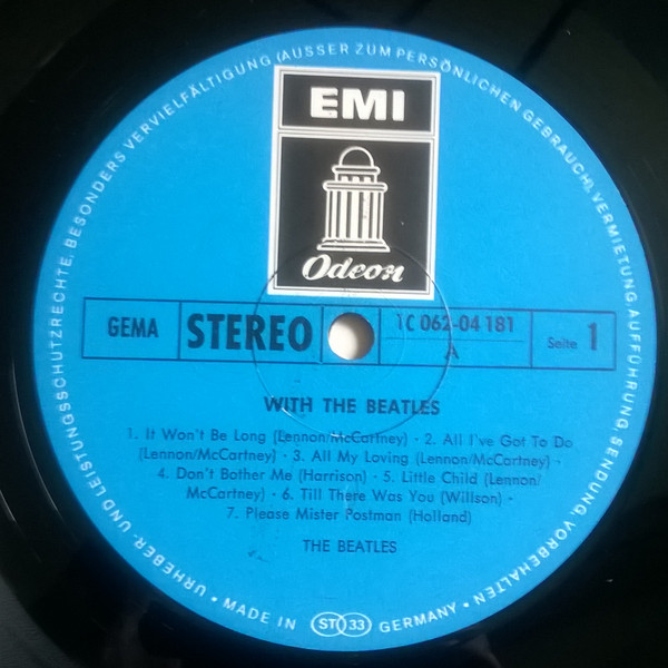 The Beatles - With The Beatles | Odeon (1C 062-04 181) - 3 The Beatles - With The Beatles | Odeon (1C 062-04 181) - 3