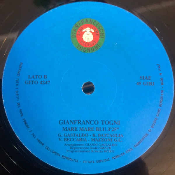 Gianfranco Togni - Azzurro Vai | Baby Lamb Records (GITO4247) - 3 Gianfranco Togni - Azzurro Vai | Baby Lamb Records (GITO4247) - 3