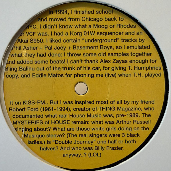 Daniel Wang - Aphroasiatechnubian | Balihu Records (BAL-003) - 2 Daniel Wang - Aphroasiatechnubian | Balihu Records (BAL-003) - 2