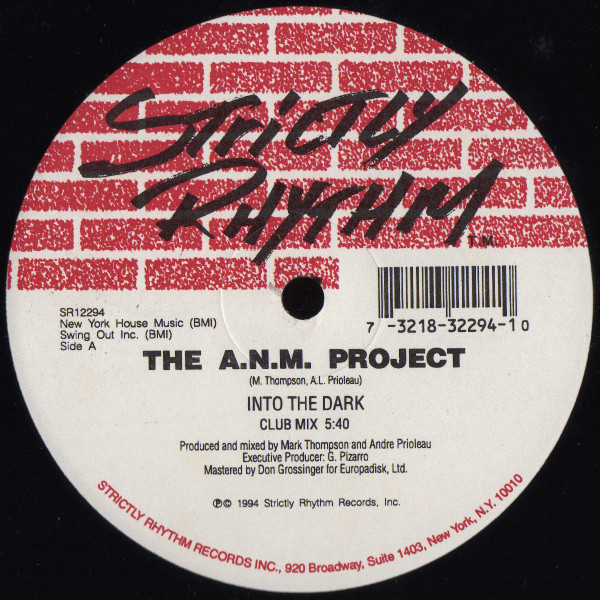 The A.N.M. Project - Into The Dark | Strictly Rhythm (SR12294) - main
