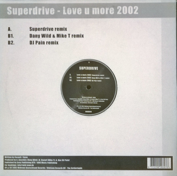 Superdrive - Love U More 2002 | Mid-Town Deutschland (MIDD 004) - 2