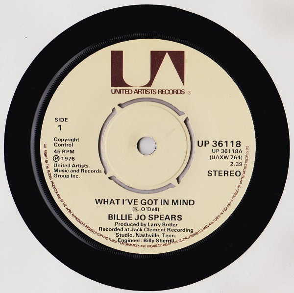 Billie Jo Spears - What I've Got In Mind | United Artists Records (UP 36118) - main