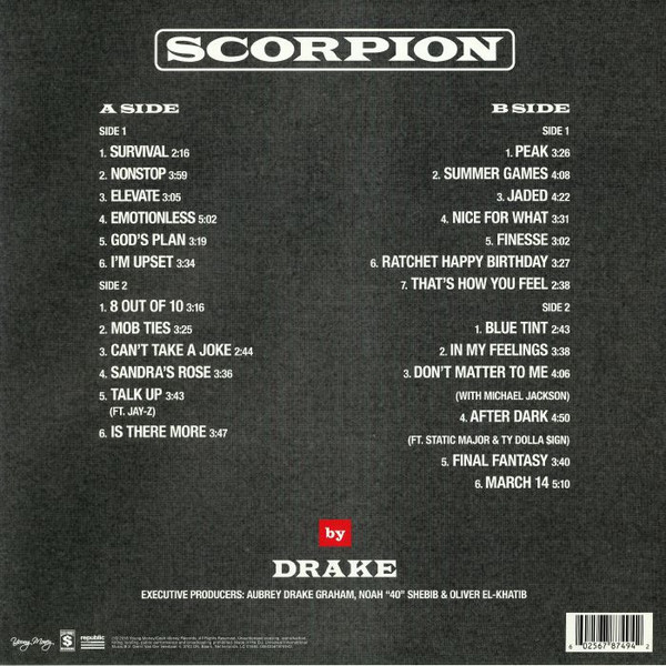 Drake - Scorpion | Young Money Entertainment (00602567874942) - 2