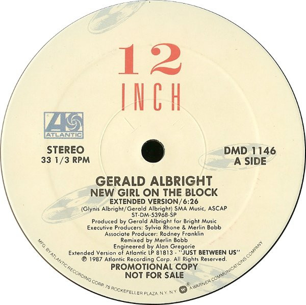 Gerald Albright - New Girl On The Block | Atlantic (DMD 1146)