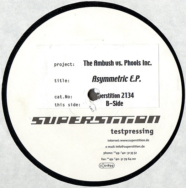 The Ambush Vs. Phools Inc. - Asymmetric E.P. | Superstition (Superstition 2134)