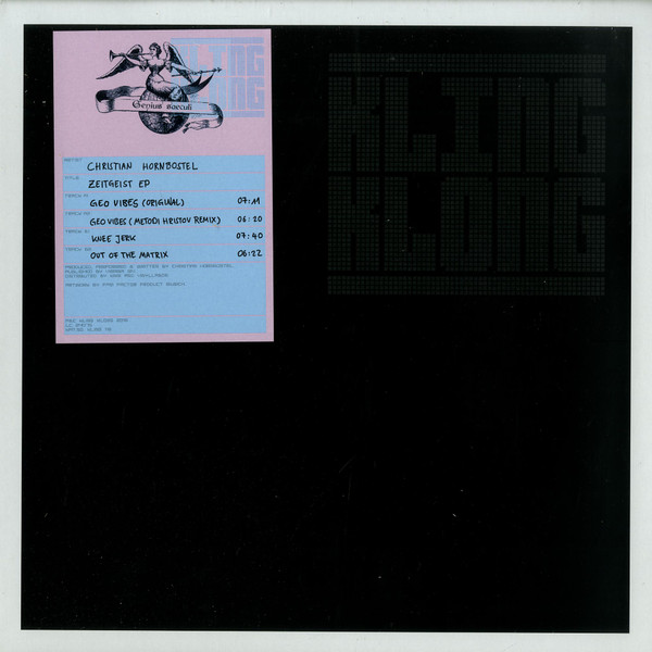Christian Hornbostel - Zeitgeist EP | Kling Klong (KLING 112)