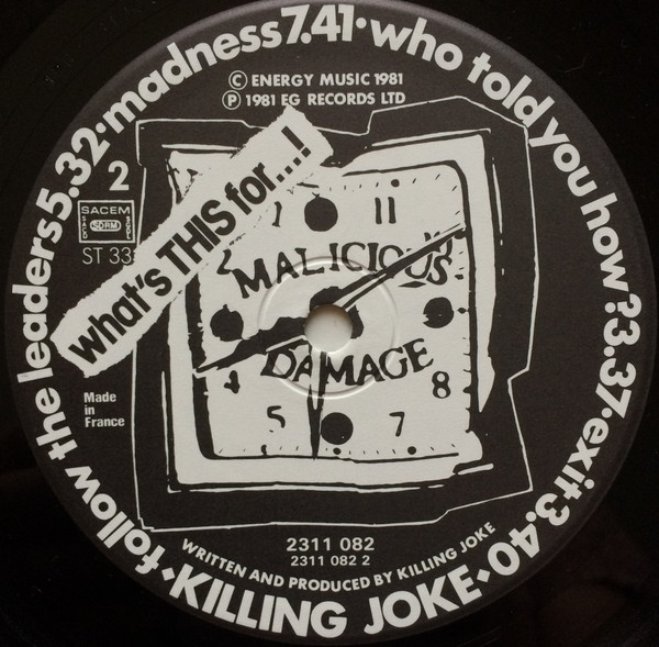 Killing Joke - What's This For...! | Malicious Damage (2311 082) - 4