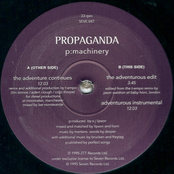 Propaganda - p:Machinery (T-Empo Remix) | 7 (SEVE 04T) - 4