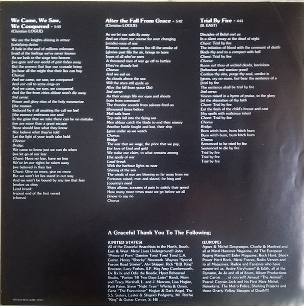 Savage Grace - After The Fall From Grace | Restless Records (72174-1) - 4 Savage Grace - After The Fall From Grace | Restless Records (72174-1) - 4