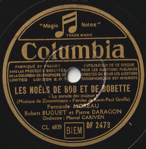 Various - Les Noëls De Bob Et Bobette | Columbia (DF 2473) - 2
