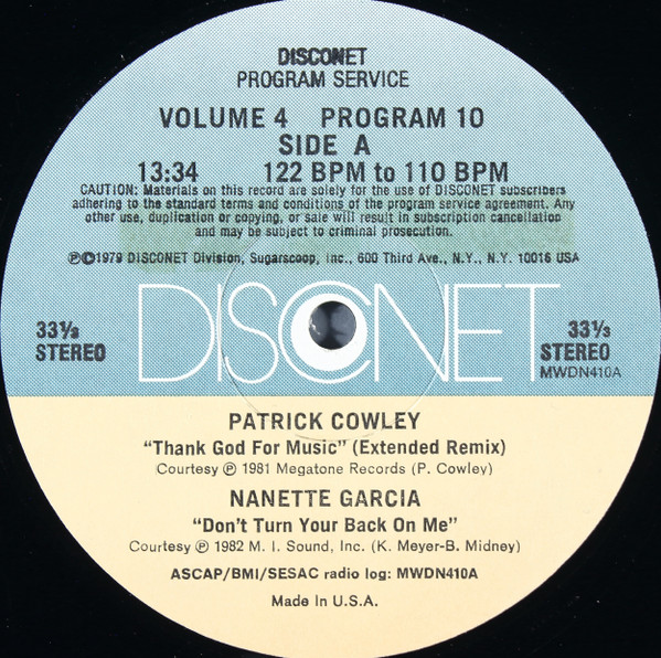 Various - Volume 4 Program 10 | Disconet Program Service (MWDN 410) Various - Volume 4 Program 10 | Disconet Program Service (MWDN 410)
